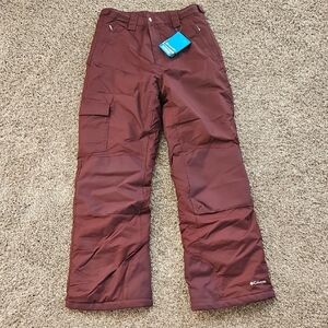 Columbia Kids' Burgundy Snow Pants